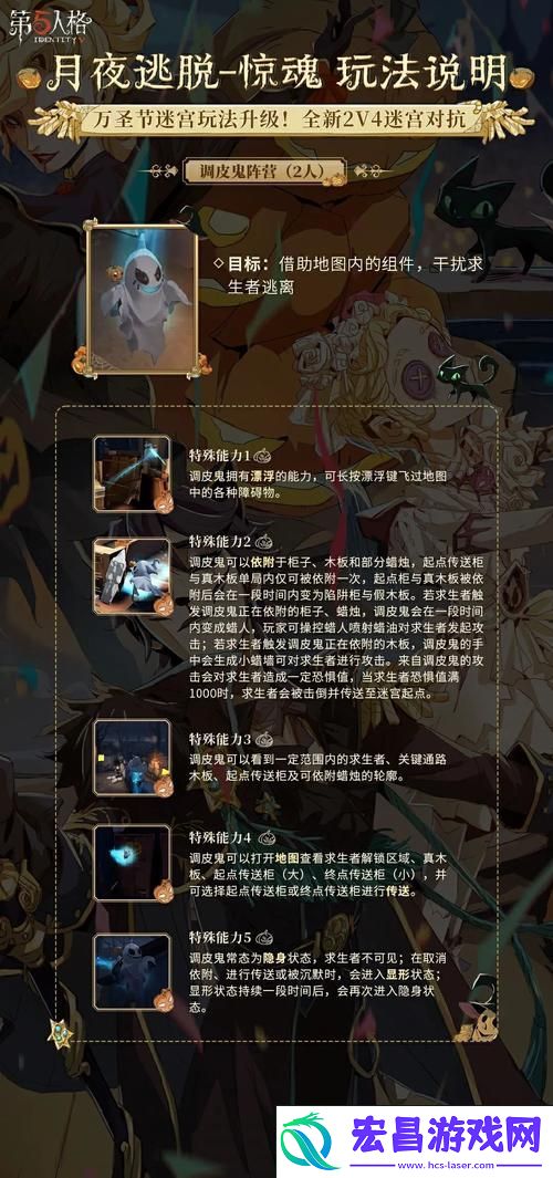 升级挑战！第五人格月夜逃脱惊魂深度攻略