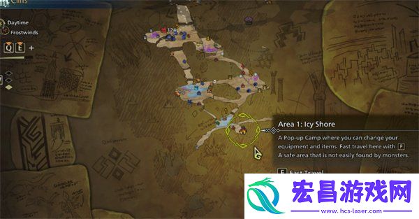 冰雾断崖安全营地放置地点推荐