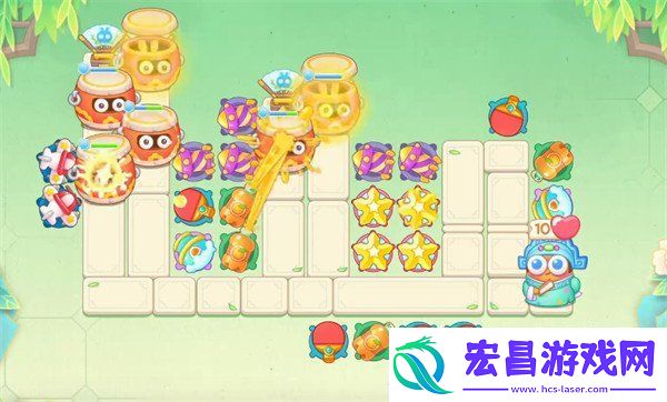 保卫萝卜4梁波波与祝秋秋第115关怎么过