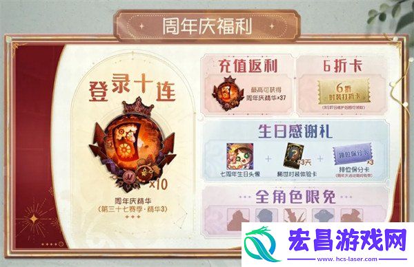 七周年活动汇总一览