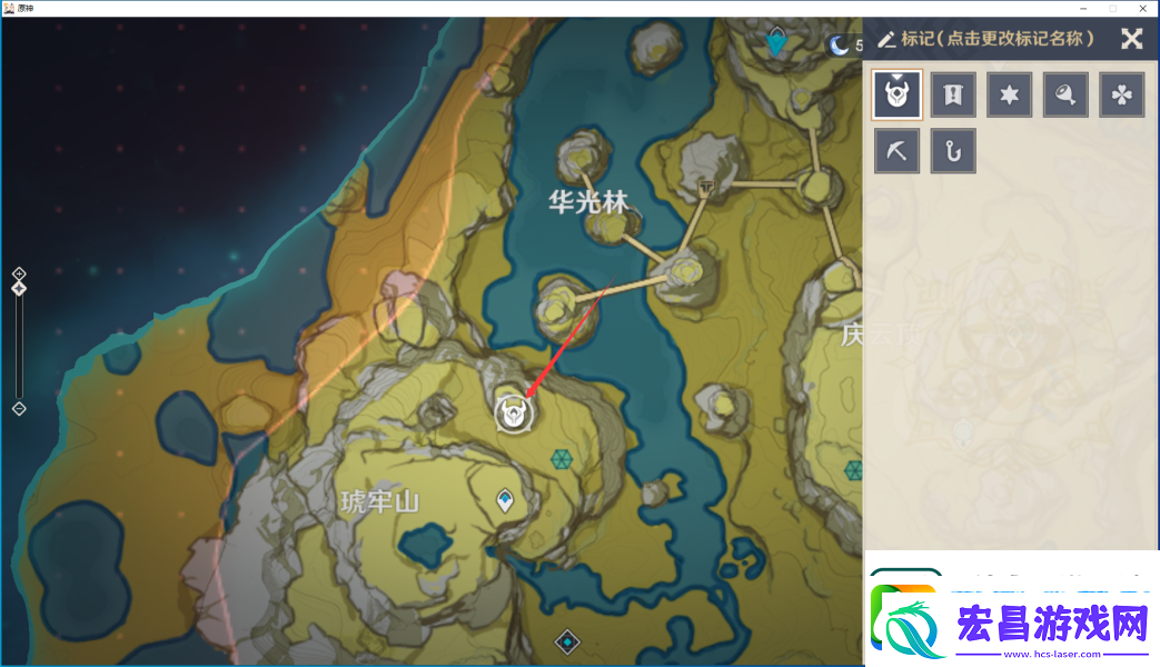 原神逐月符位置一览