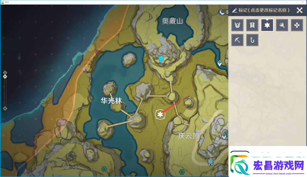 原神逐月符位置一览