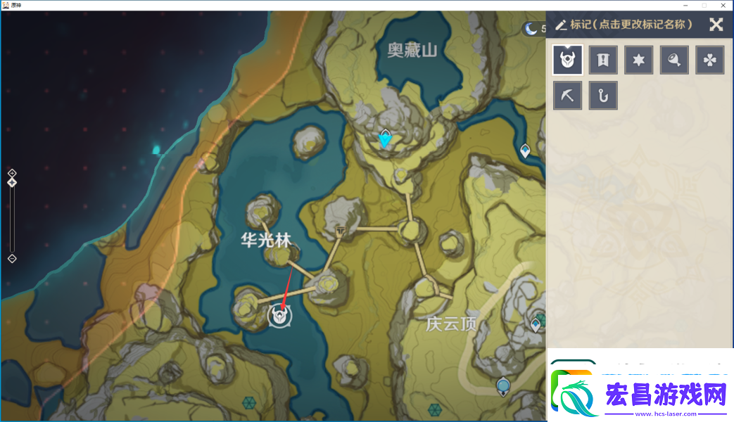 原神逐月符位置一览
