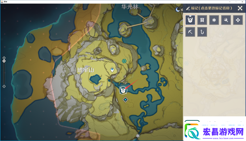 原神逐月符位置一览