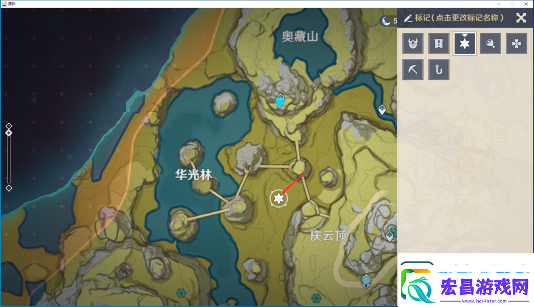 原神逐月符位置一览