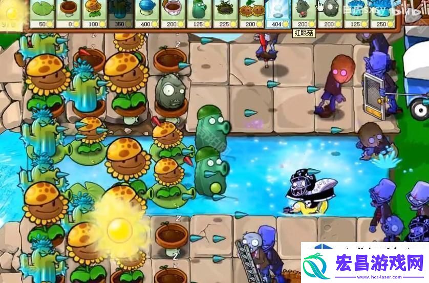 植物大战僵尸杂交版挑战模式第61关通关技巧