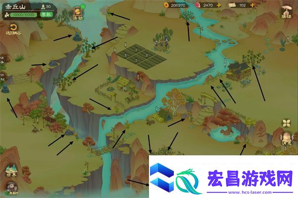桃源记2赤丘山精卫放置点位分享