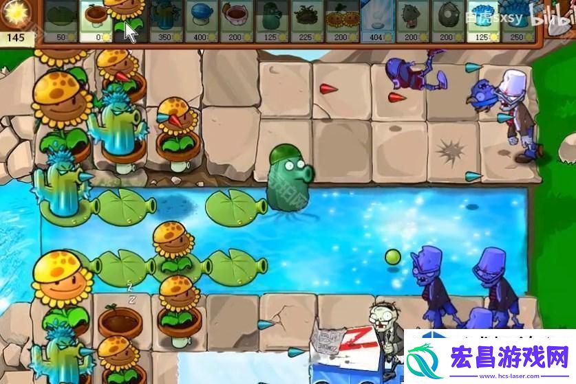 植物大战僵尸杂交版挑战模式第61关通关技巧