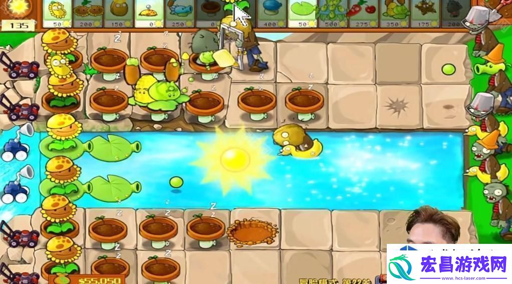 植物大战僵尸杂交版冒险模式第22关攻略