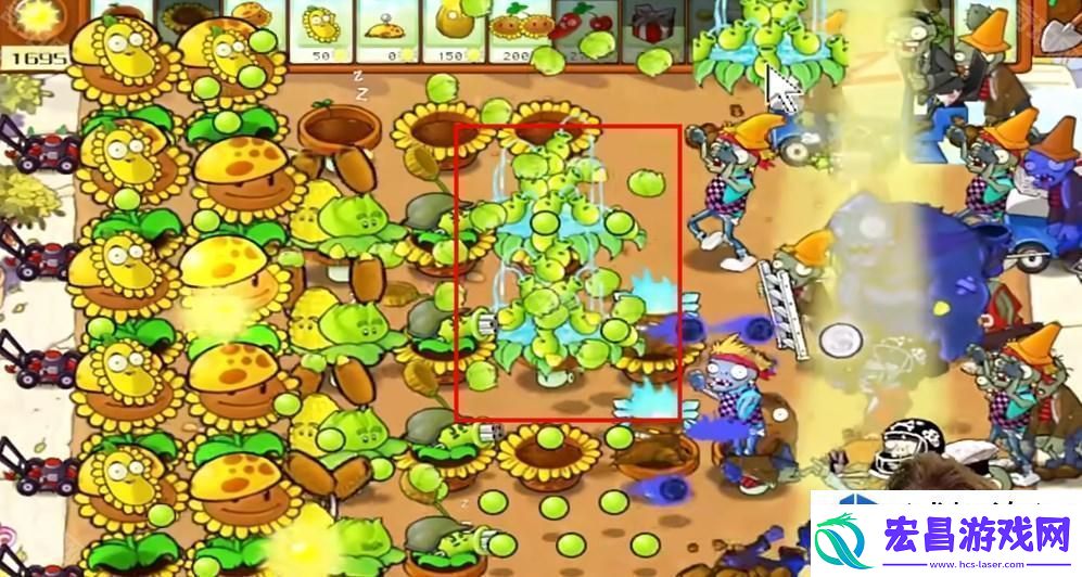 植物大战僵尸杂交版冒险模式第28关策略分析