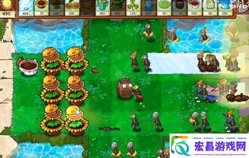 植物大战僵尸杂交版挑战模式64关策略分析