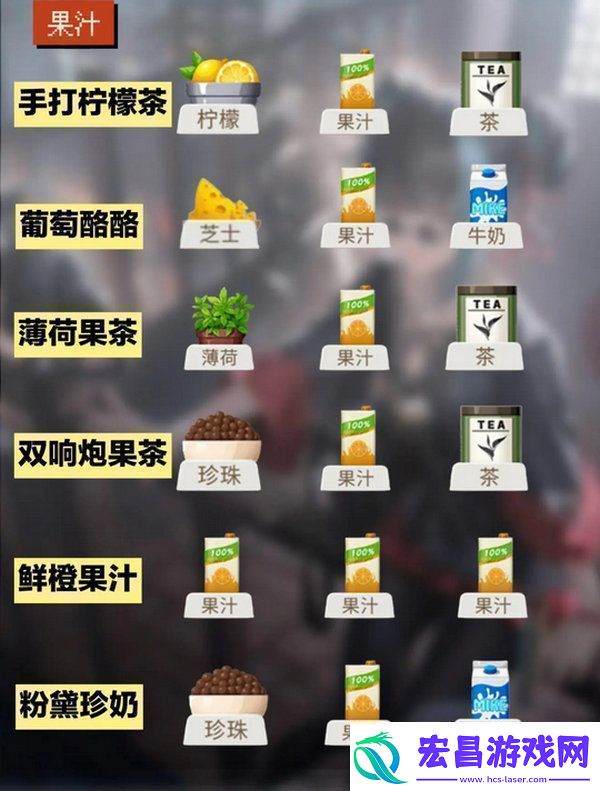 归龙潮饮品配方大全饮品有哪些配方
