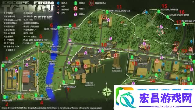 逃离塔科夫海关地图全攻略