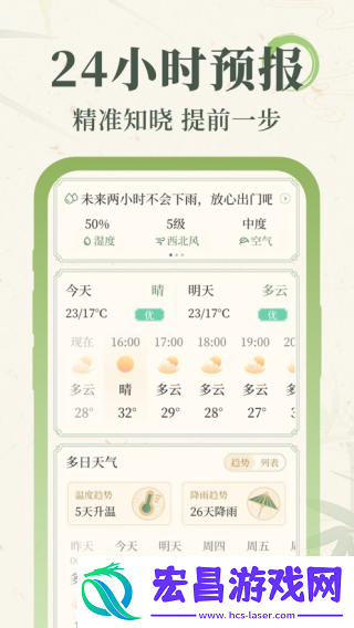 杏雨天气预报截图