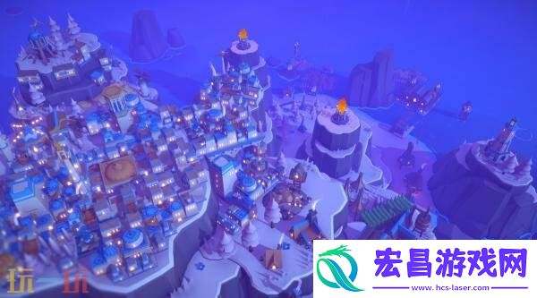 极简风城市建设岛民