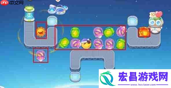 保卫萝卜4太空穿越第43关攻略