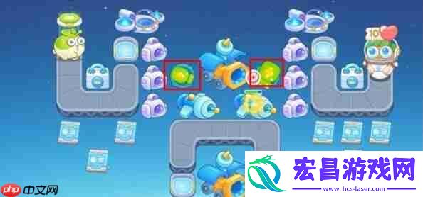 保卫萝卜4太空穿越第43关攻略