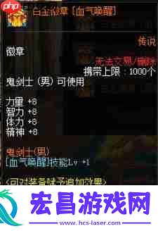 狂战士白金徽章技能推荐