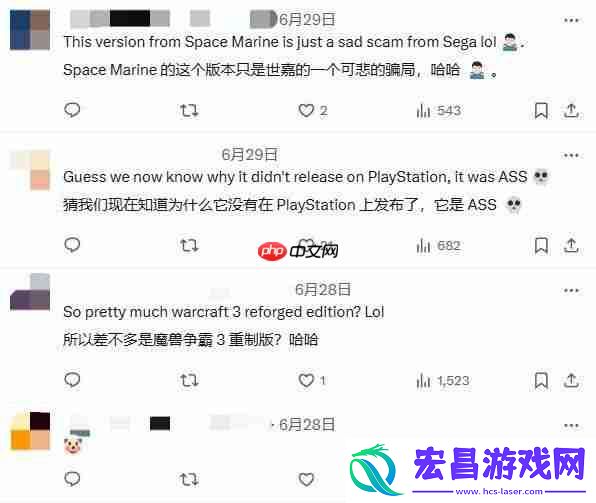 世嘉全额退款！战锤40K