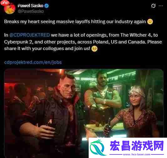 CDPR对Xbox被裁员工表示同情