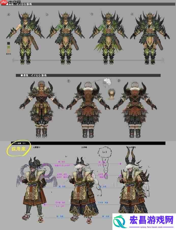 帅的不行！曝狂野之心S大量武器怪物设定图！