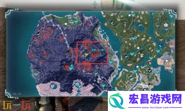 帕鲁黑耀火山山腰收集攻略