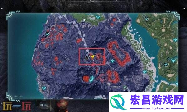 帕鲁黑耀火山山腰收集攻略