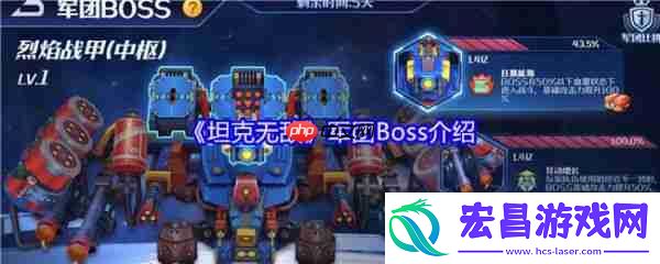 坦克无敌军团Boss介绍