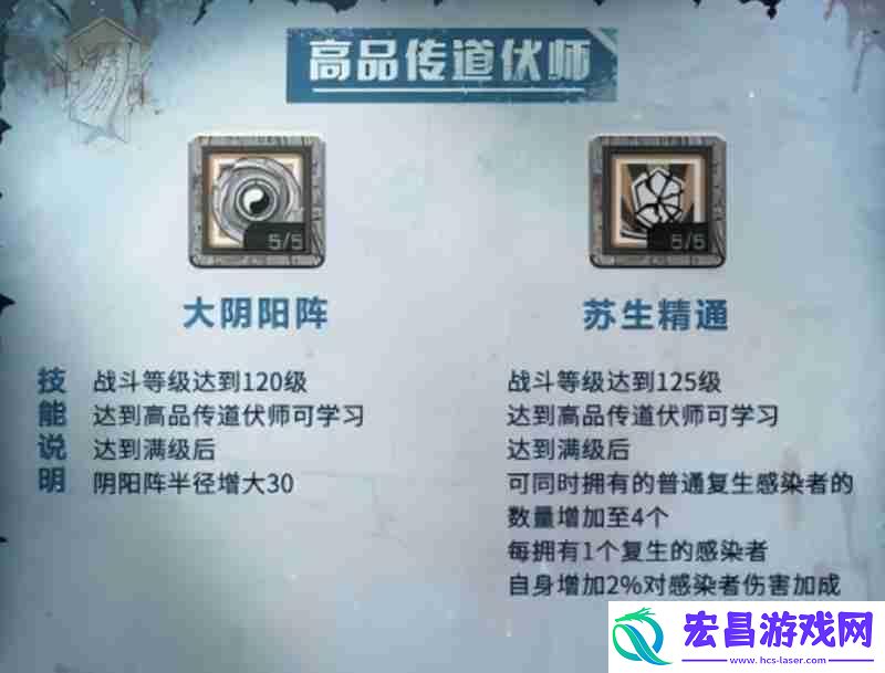 伏师技能升级介绍