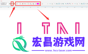 CDR制作中心虚线字体的方法