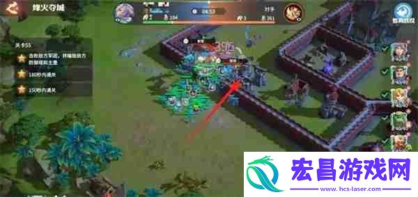龙石战争烽火夺城55关通关攻略