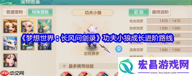 梦想世界功夫小狼终极培养指南：首充神宠进阶全解