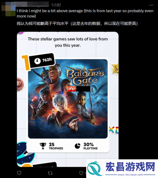 发行总监透露博德之门3游玩时长中位数