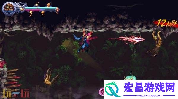 横版卷轴经典平台动作忍者外传