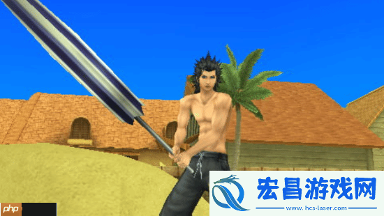 FF7RE官推分享克劳德泳装设定图