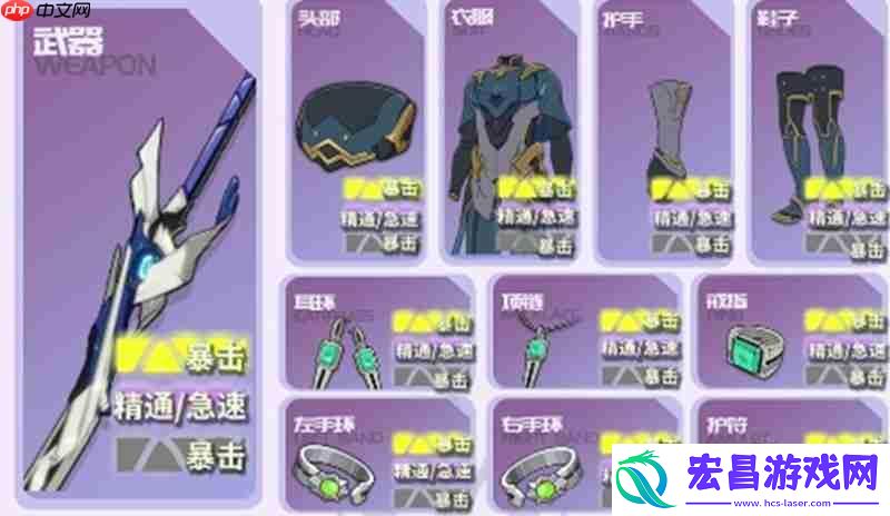 各职业武器搭配攻略