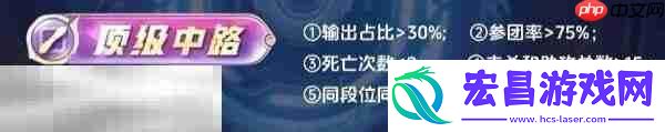 各分路顶级评分标准详解