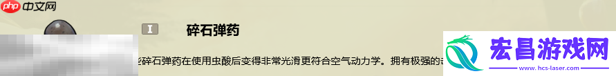 碎石弹药制作攻略