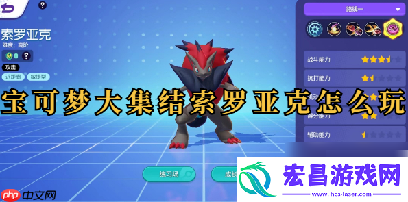 宝可梦大集结索罗亚克攻略