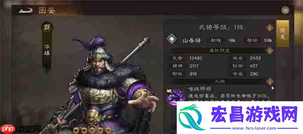 新三国志曹操传华雄玩法搭配分享